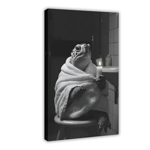 Animal méditatif tableau tortue pour créer un coin zen au bureau 40x60 cm