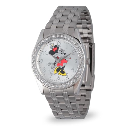 Minnie Mouse Watch for Women Stylish Minnie Mouse Watches for Women Elegant s Watch Perfect Watches Classic Silver Stainless Steel Strap