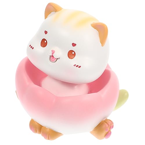 Abaodam Ornamento Forma Di Gatto in Resina Statuetta Di Gatto Che Scuote La Testa Decorazione Da Tavolo Statuette Di Gattino Giocattoli in Miniatura Decorazioni in Miniatura
