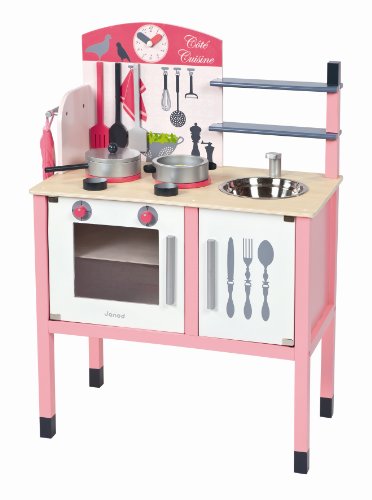 Preisvergleich Produktbild Janod 4506533 - Maxi Küche (mit Accessoires), rosa