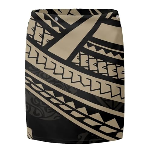 Men's Tahitian Pareo Aloha Swimwear Cover-Up Islander Tapa Cloth Polynesian Ethnic Pattern