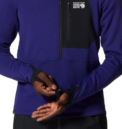 Image of Mountain Hardwear Men's Polartec Power Grid Half Zip Jacket | Stylish and Warm Jacket for All Outdoor Adventures