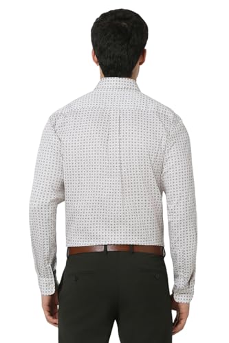 Image of Van Heusen Casual Printed Shirt for Men| Premium Cotton| Full Sleeves| Slim Fit |Breathable Fabric