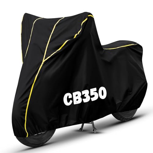 Image of Bike Cover for CB350 100% Waterproof, Dustproof & Scratch Resistant| Fully Bottom Elastic UV Resistant Heavy Duty Body Cover | All Weather Outdoor Use