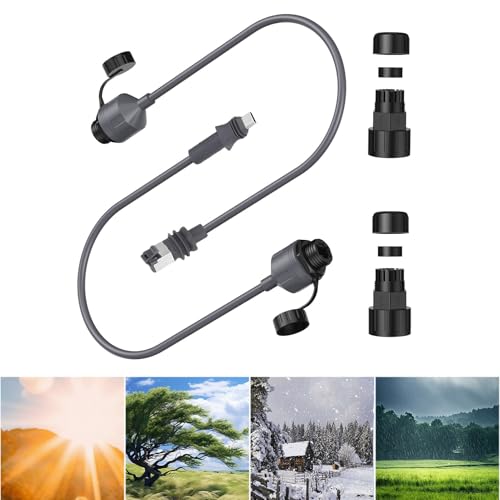 Adaptador SPX a RJ45 Ethernet, cable con conector 24AWG para empresa, tasa de transferencia 1200 Mbps, índice IP68 miniatura 4