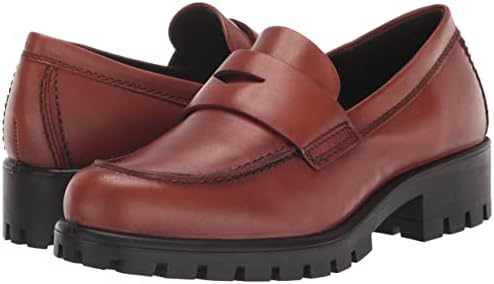 ECCO Women's MODTRAY Penny Loafer, Cognac, 4-4.5 | Image 6