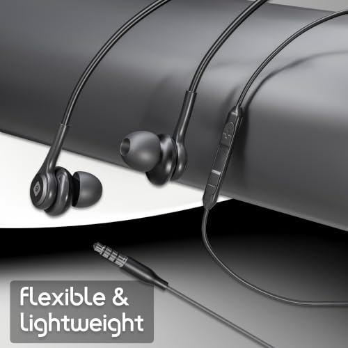 Image of MAKPOWER 3.5mm Wired in Ear Earphones, in-Line Mic, Deep Bass, 1.2M Strong and Long Lasting Brided Cable, Light Weight, Compatible with Mobile | Tablet | Laptop