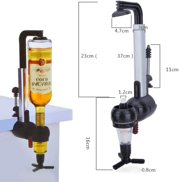 Miniatura 2 de PresenceHHH - Dispensador de licor de botella de un solo tiro montado en la pared: soporte para bebidas al revés para verter sin esfuerzo, perfecto