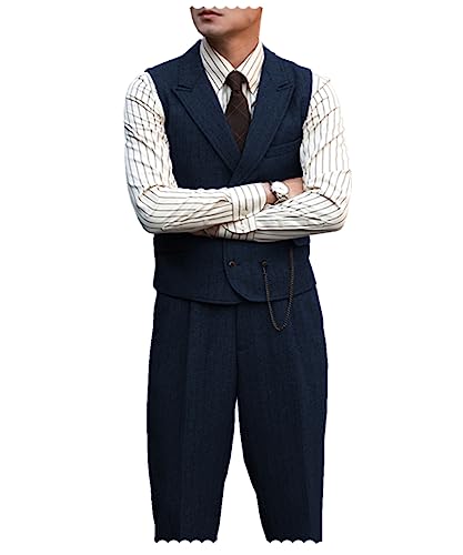 Casual Men's 2 Piece Suits Wedding Suits Slim Fit Groomsmen Tuxedos Prom Vest+Pant