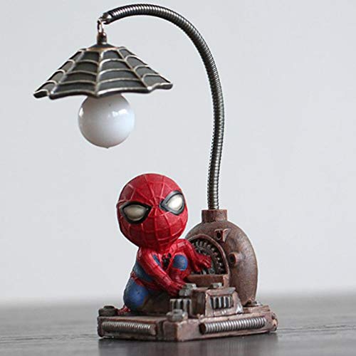 Lampe De Chevet Super Spiderman Led Veilleuse Résine Artisanat Maison De Bureau Lampe De Bureau Figurines D'Anniversaire De Noël Cadeaux De Mariage