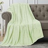 Utopia Bedding Fleece Blanket Throw Size Sage Green 300GSM Luxury Anti-Static Fuzzy Soft Microfiber Blanket for Couch, Sofa and Bed (50x60 Inch)