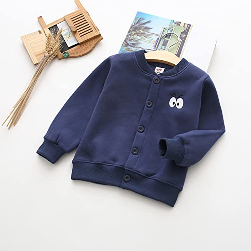Fall Jacket for Toddler Child Toddler Kids Infant Boys Girls Long Sleeve Cartoon Embroidery Thick (A, 5-6 Years)2