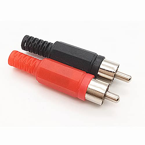 12 piezas Conector RCA macho para audio y video miniatura 3