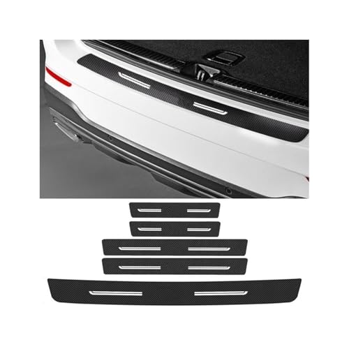 Seuil de porte Toyota Auris et protection coffre silicone 5 pièces