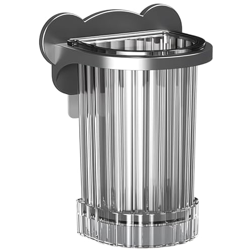 Soporte multifunción montado para palillos, caja de almacenamiento de cocina con bandeja de agua de drenaje