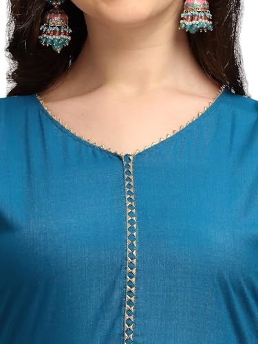Image of Women's Rayon Blend Anarkali Kurta with Digital Print Dupatta Set for Girls