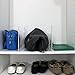 Pack of 2 Clear Acrylic Shelf Dividers for Closets. Closet Shelf Separators, Closet Organizers, Wood Shelves, Base Kitchen Cabinets, and Libraries.