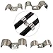 RITUIPIO 5 pcs 50 mm×50 mm Square Pipe Strap 304 Stainless Steel Square Conduit Strap Heavy Duty Tube Strap Clamp for 2