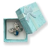 Ocea Creations Mermaid Mood Ring with Blue Gift Box Great Gift for Girls