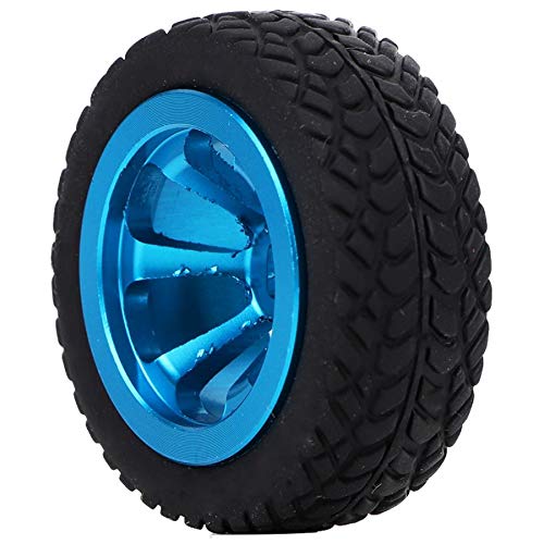 VGEBY1 4 Pezzi Pneumatici E Ruote In Gomma Per Auto RC WLtoys 1/28 - Aggiornamento Per K989, K969, K999 (Argento)