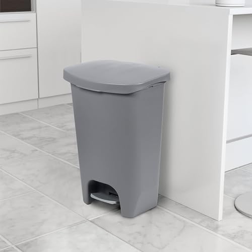 Caneca de basura rectangular Glad 13 galones gris pack 4 miniatura 5