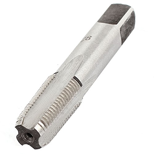 Aexit ZG 1/8-28 Taps BSP 55 Degree Thread 4 Flutes HSS Machine Tap Pipe Taps 55mm Long