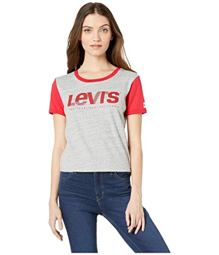 womens red levi t shirt