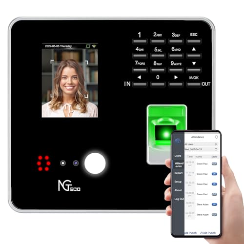 【未使用】NGTeco 多機能タイムレコーダー 顔認証 指紋認証 41p5XJp-ppL.jpg