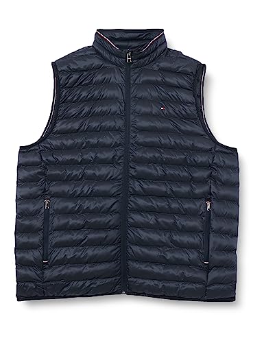 Tommy Hilfiger Hombre Chaleco Packable Recycled Chaleco acolchado, Azul (Desert Sky), XXL