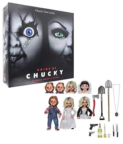 Chucky 42114 Ultimate Chucky & Tiffany 2 Pack, Multi-Colored