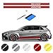 Wraplab x2 AMG Strisce Adesivi Auto | Compatibile con Tutti Mercedes, amg, Accessori Mercedes, Mercedes-Benz, Accessori Mercedes Classe a, Mercedes Classe b, Mercedes Classe a w176 (Rosso Opaco)