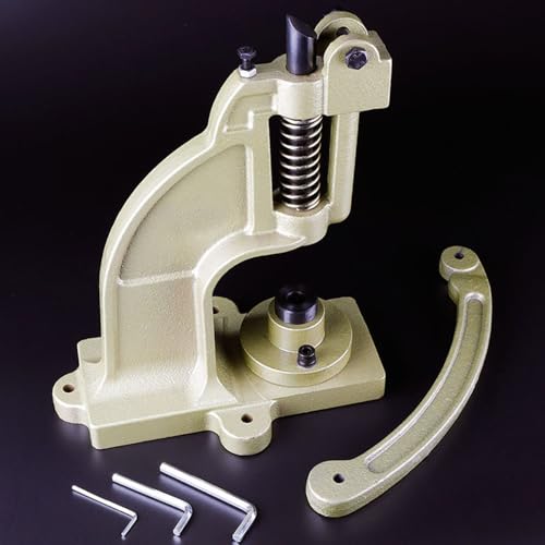 Máquina de ojales para tela y cuero, herramienta de prensa manual resistente para lonas, cortinas, papel y lienzo, eficiente y duradera
