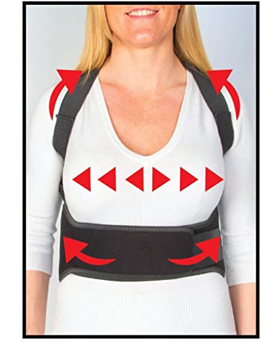 Posture Corrector for Men & Women | Adjustable Upper Back Brace | Provides Neck, Shoulders, & Back Pain Relief | Posture Trainer for Spinal Alignment | Premium Back Straightener | Magnetic or Standard