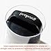 Prepara Evak Fresh Saver, Medium-Tall Airless Canister with Black handle, 2.3 Quart, Clear
