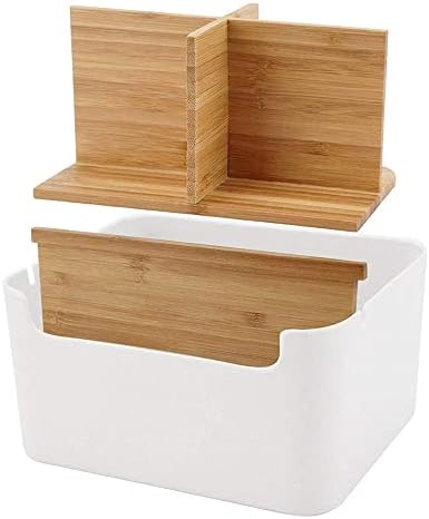 Yhuasia Desk Organizer, Desktop Makeup Organizer Drawers, Pencil Card Holder Box Container, Pencil Card Holder Box, for Makeup Brush Remote Control Scissors Skin Care Products Home Office Storage