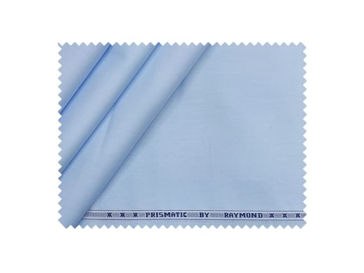 Prismatic Shirt Fabric (1.7meters, Unstitched) (Sky blue)-image-30