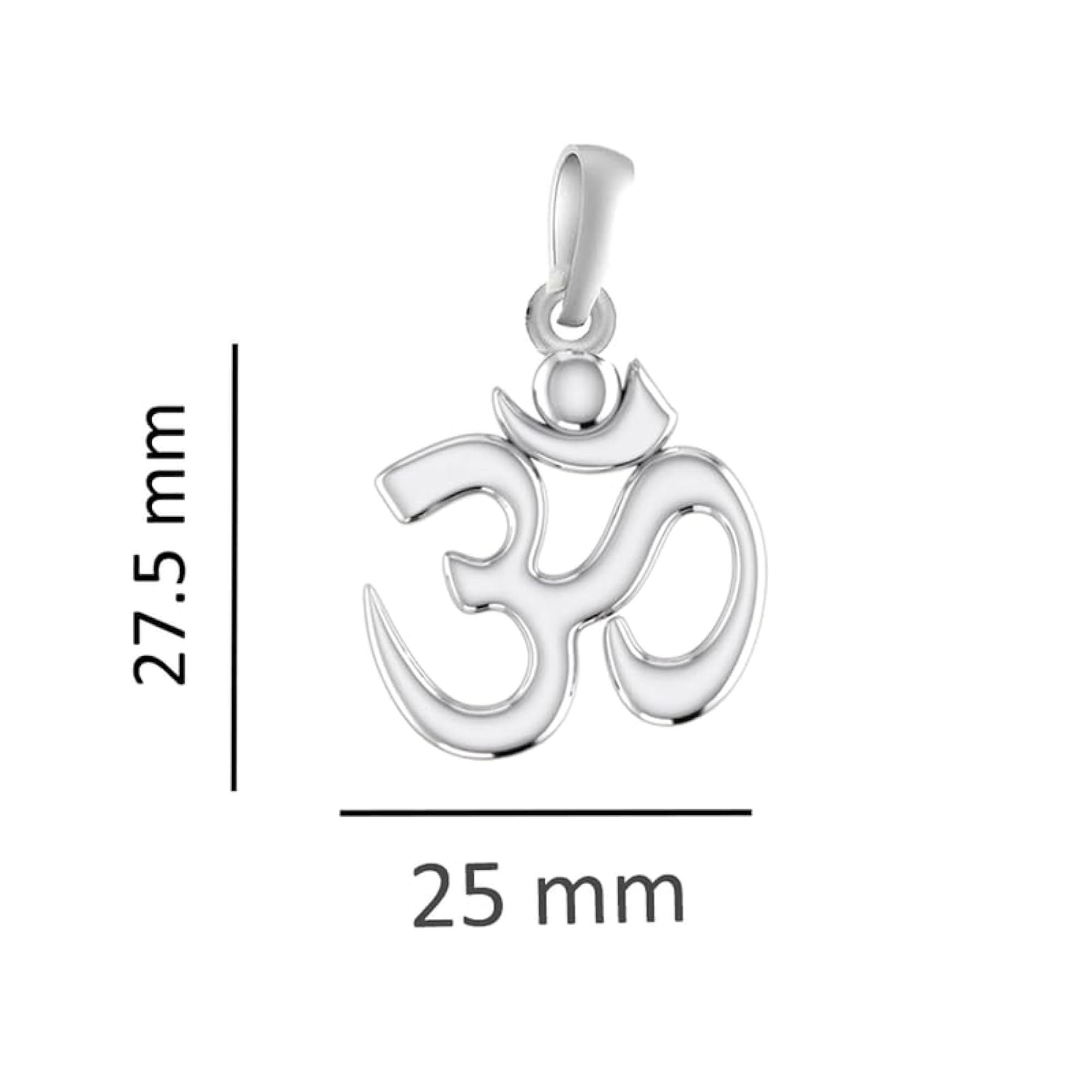 Women's Sterling Silver OM Spiritual Pendant Locket