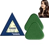Natürliches grünes Shampoo-Stück, Seife mit Blättern des Orientalischen Platycladus, sanfte Haarreinigung und -stärkung für Frauen und Männer, verdickt das Haar und bekämpft Schuppen (2pcs)
