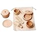 sympuk Jouets en Bois Waldorf, 8 Pièces Outils De Poubelle Sensorielle en Bois Jouets Montessori pour Les Tout-Petits, Ensemble De Jouets De Vaisselle De Cuisine pour L'apprentissage De La Popular