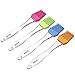 X-Chef Silicone Basting Pastry Brushes for Cooking Baking BBQ, Kitchen Brush for Food Butter Grilling Sauce, Heatproof, Dishwasher Safe Flexible Easy Clean, BPA Free, Set of 4
