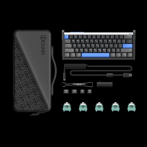 Image of IQUNIX EZ60 Gaming Keyboard, 60% RGB Mechanical Keyboard, 61 Keys with Star Trail Magnetic Switches, Rapid Trigger, Adjustable Actuation, Double Shot PBT Keycaps, for Win /Mac Laptop PC