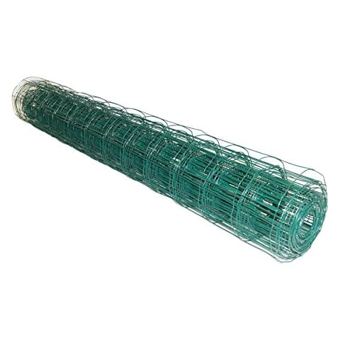 Marko Outdoor Steel Green PVC Plastic Coated Fencing Mesh Aviary Garden (1.8M x 10M) Cover