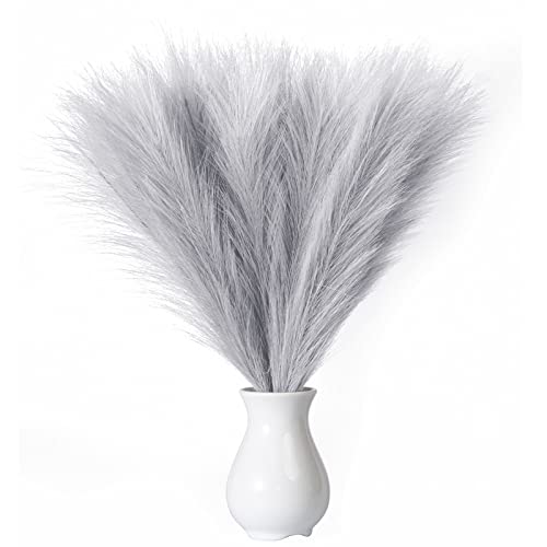 EVODIS Faux Pampas Grass, 18'/45cm Artificial Pampas Grass Fluffy 6...