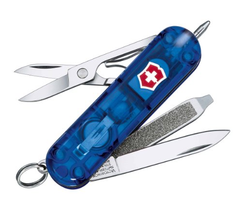 VICTORINOX(ビクトリノックス) シグネチャーライト ブルー マルチツール LEDライト ボールペン ナイフ【国内正規品 保証書付き】 0.6226.T2