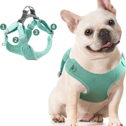 Hohopeti Tragbares 1 Welpenleine Hundegeschirr Verschleißfeste und aus Synthetischem Material mit Reflektierendem Design Verstellbar Satz Geeignet für Training und Freiluftgebrauch – Bild 6