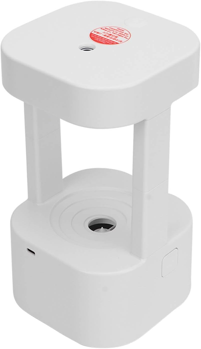per Uso Domestico Spina USB Anti gravità 580ml 10-12h Umidificatori a Nebbia Cartuccia for aromaterapia incorporata for Camera da Letto (Luce Bianca)(White Light)