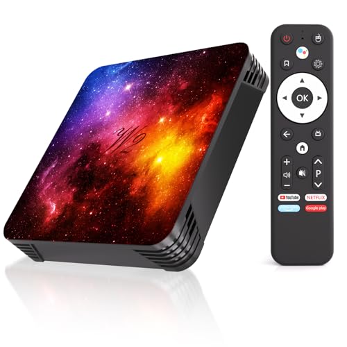Android TV Box 14.0 4GB+64GB Media Streaming Device, 8K Video Support, Fast Dual WiFi, BT 5.0 Wireless Connectivity, HDMI Compatible, USB 2.0/3.0 for Smooth Home Entertainment