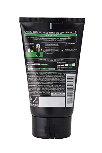 Image of Gatsby Japan Cooling Face Wash - Oil Control, For Deep Cleansing, Contains Clay Powder, Powered With Micro Scrub Beads, 100gm.