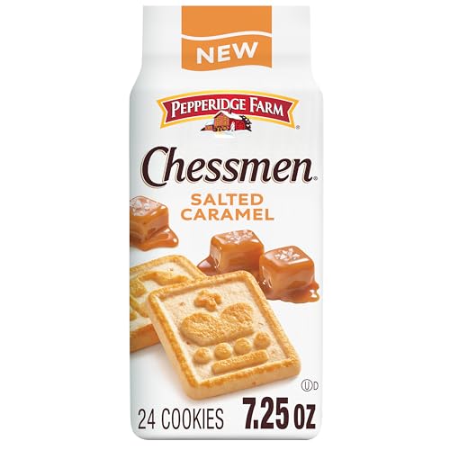 Pepperidge Farm Chessmen Salted Caramel Cookies, 7.25 Oz Bag
