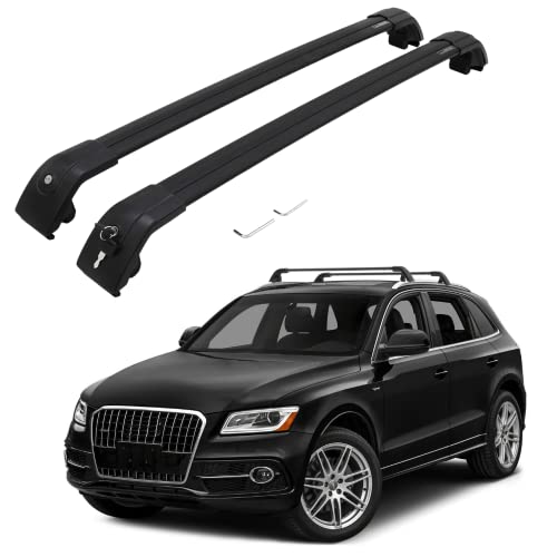 Roof Rack Cross Bars fit for Audi Q5 2007-2017 (with Flush roof Rails) Cargo Luggage Kayak Canoe Bike Snowboard Skiboard -  Titopena, BH600000SH0QHG00-TP-LQ5